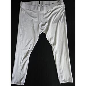 adidas NEW Techfit Long Tight Compression Pants Men's White 3XL